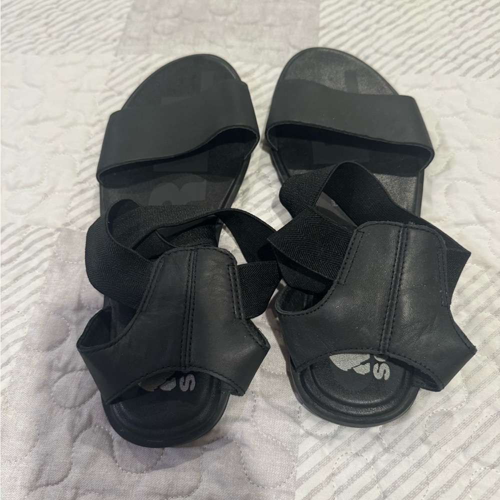 Sorel Ella Li black Strappy Sandals - Picture 7 of 8
